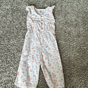 Tank top ruffled, floral romper